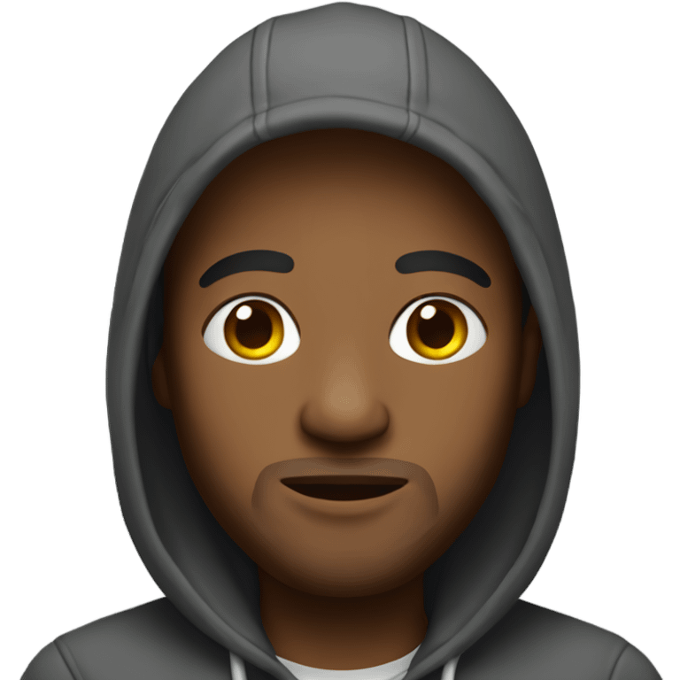 Darrell wearing hoodie  emoji