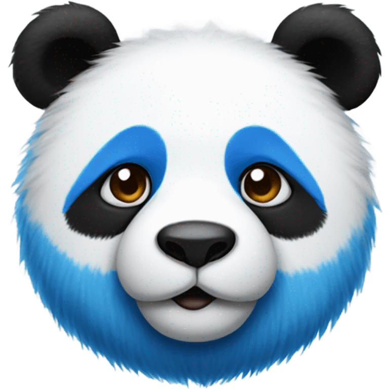 Blue panda emoji