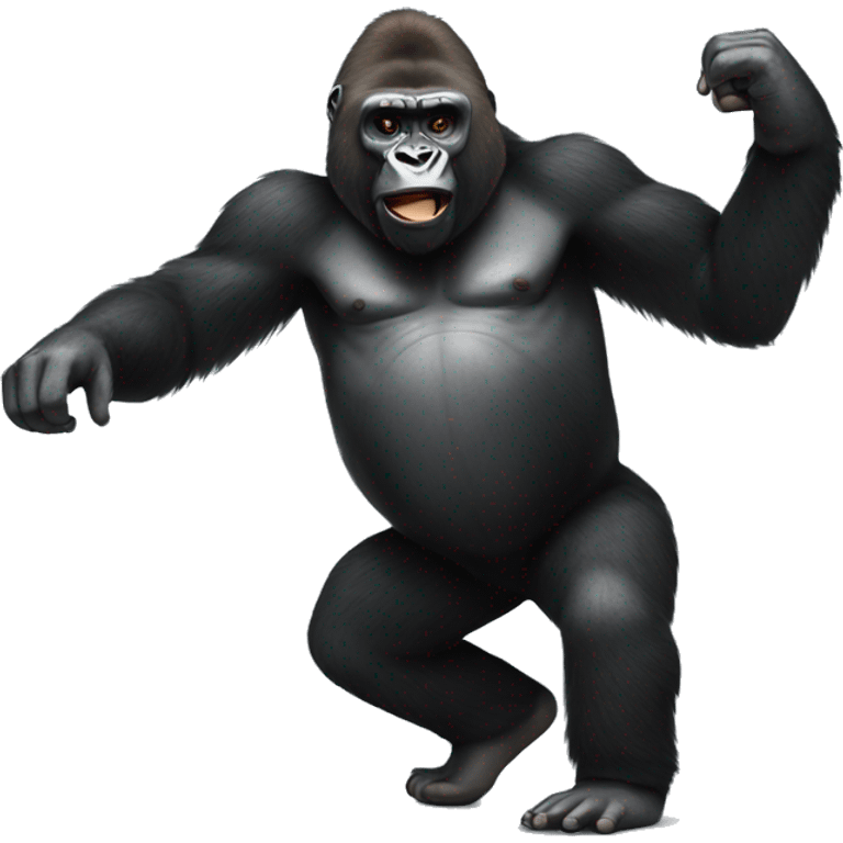 Gorilla dancing  emoji