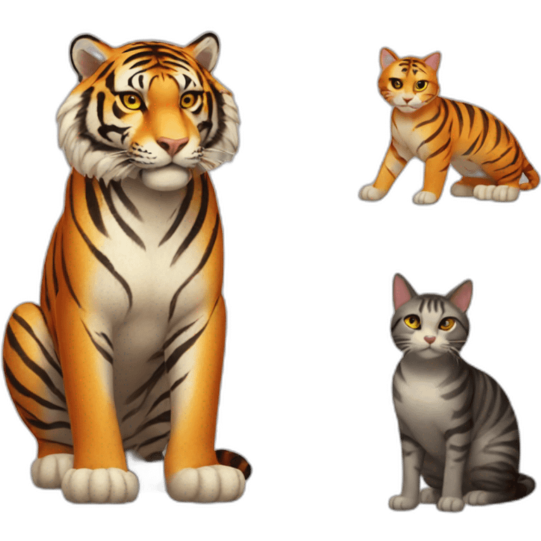 tiger-and-cat emoji