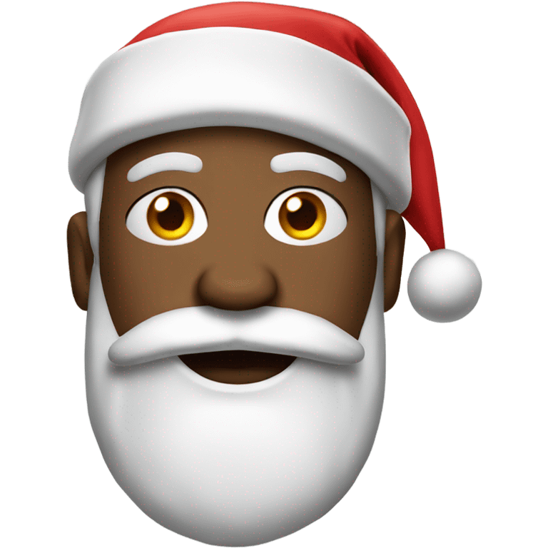 basketball player wearing santa hat emoji