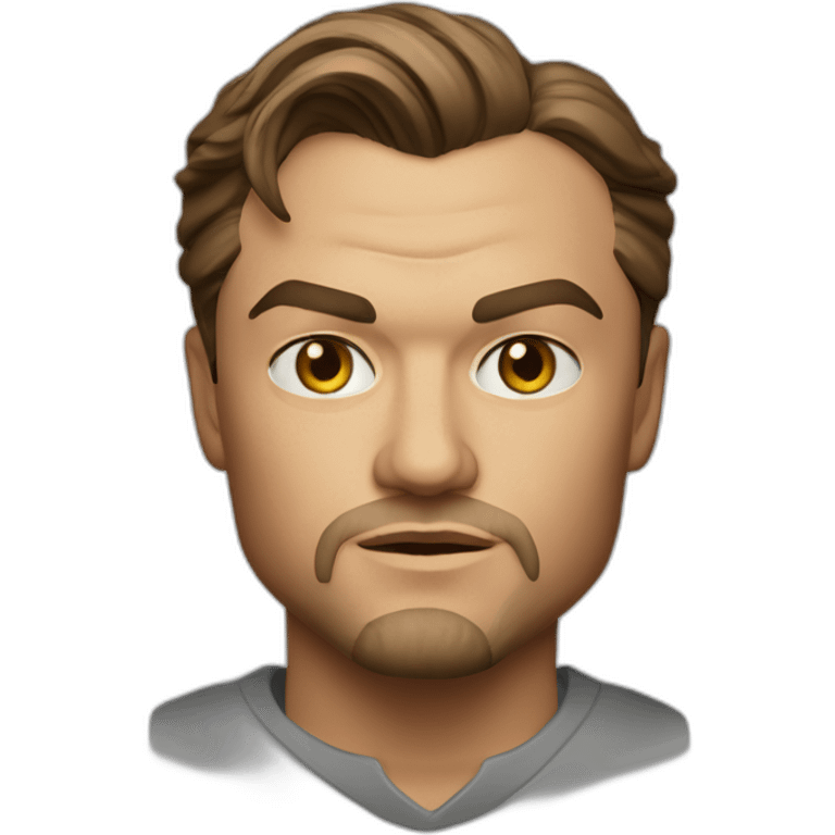 leonardo di caprio serious realistic emoji