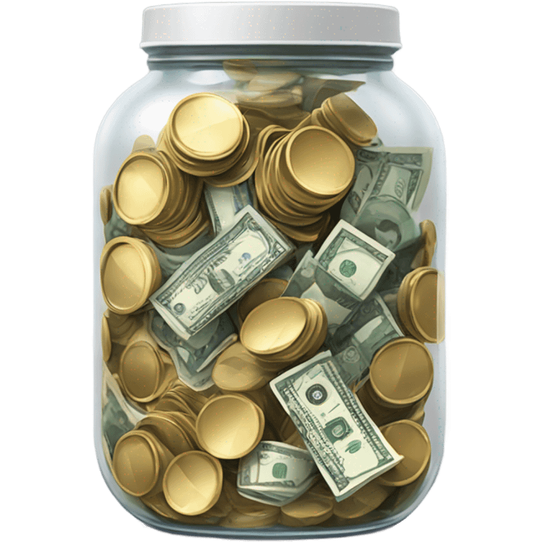 a jar full of money emoji