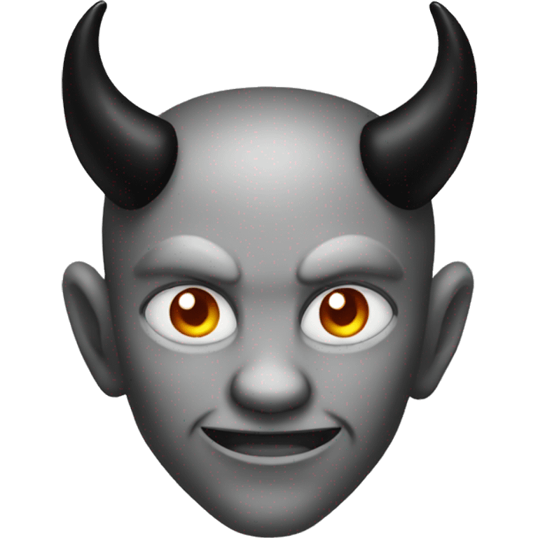 devil emoji but black colored emoji