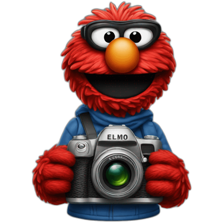 elmo with camera emoji