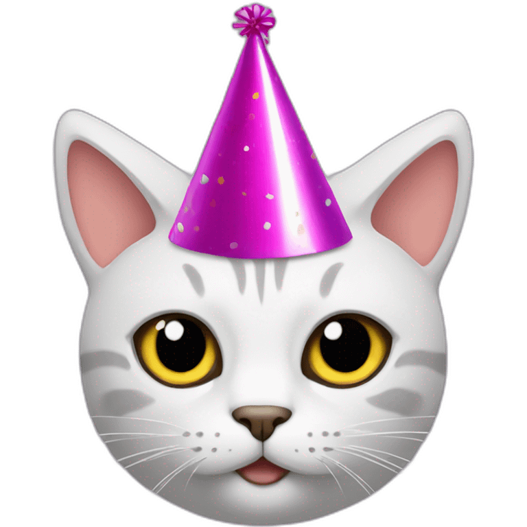 cat with party hat emoji