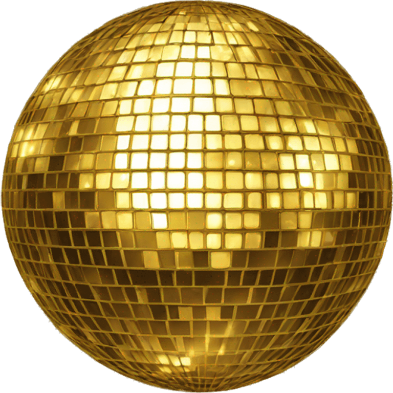 gold disco ball emoji