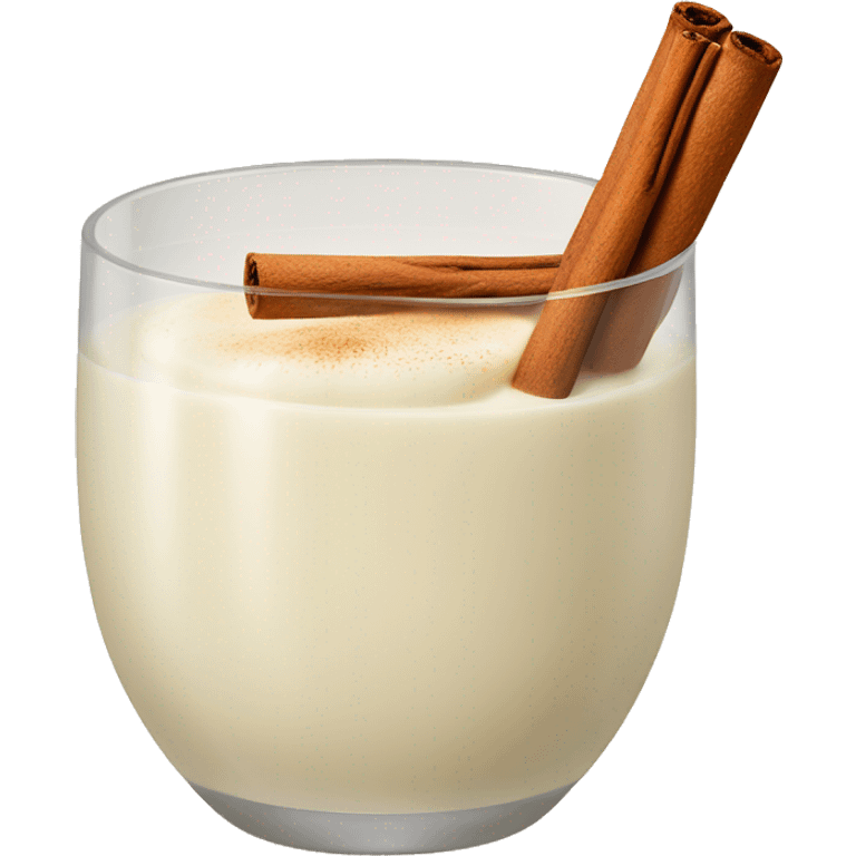 Eggnog with cinnamon sticks  emoji