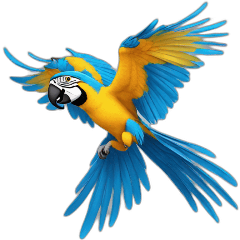 Blue And Gold Macaw Flying emoji