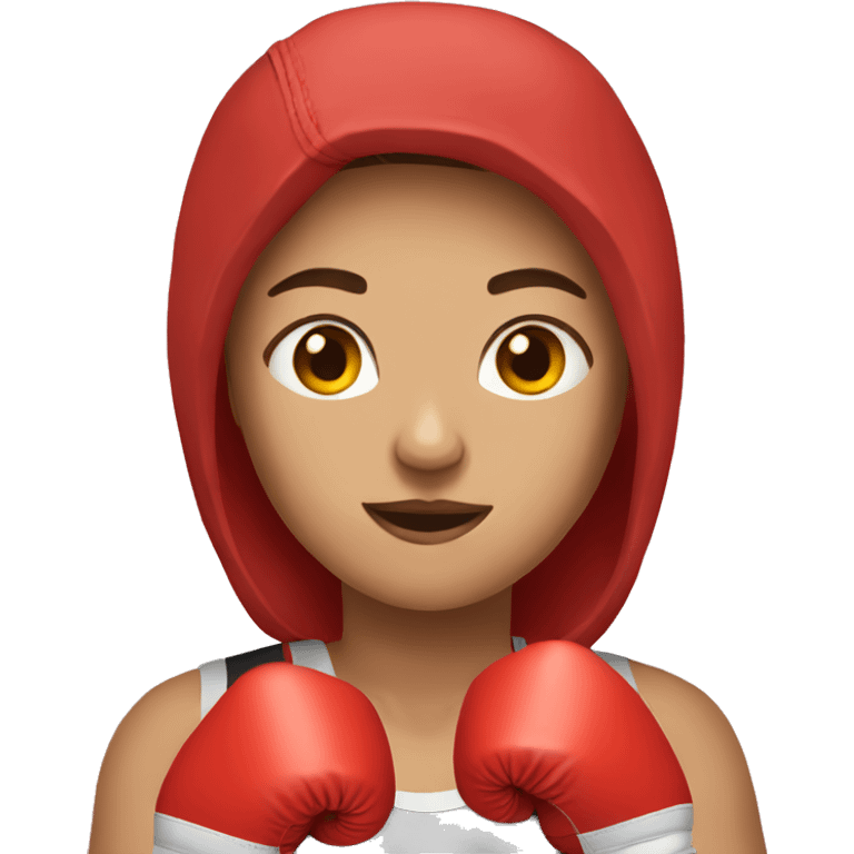 Woman boxer emoji