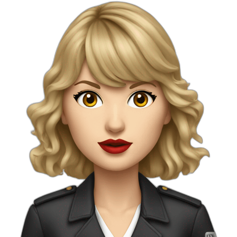 taylor swift as an investigator hyperrealistic emoji