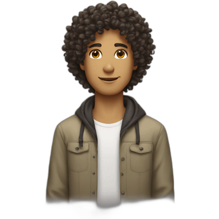 phil tall curly hair brazilian  emoji