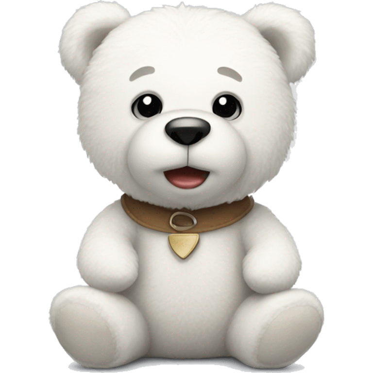 white teddy bear emoji