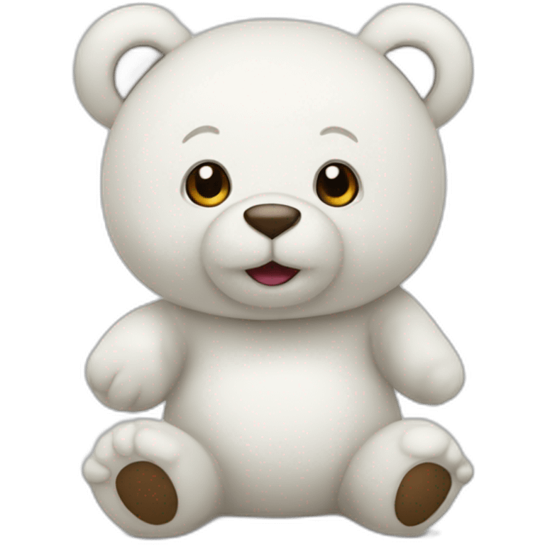 nounours blanc emoji