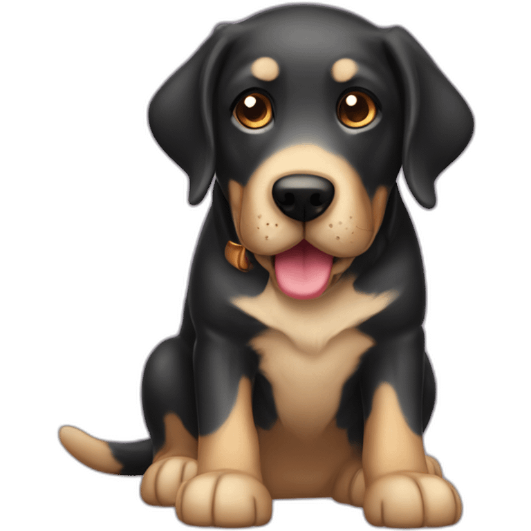 play-bow dog wagging lab canine pet labrador emoji