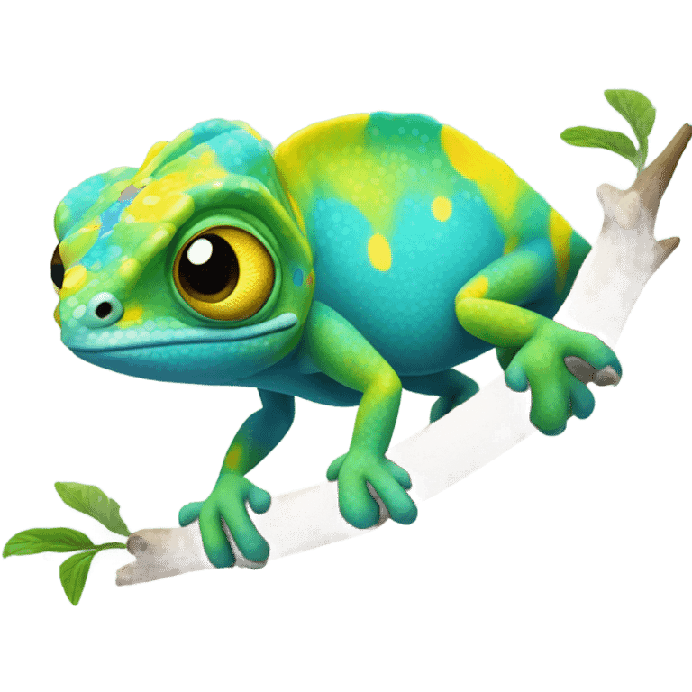 cute chameleon emoji