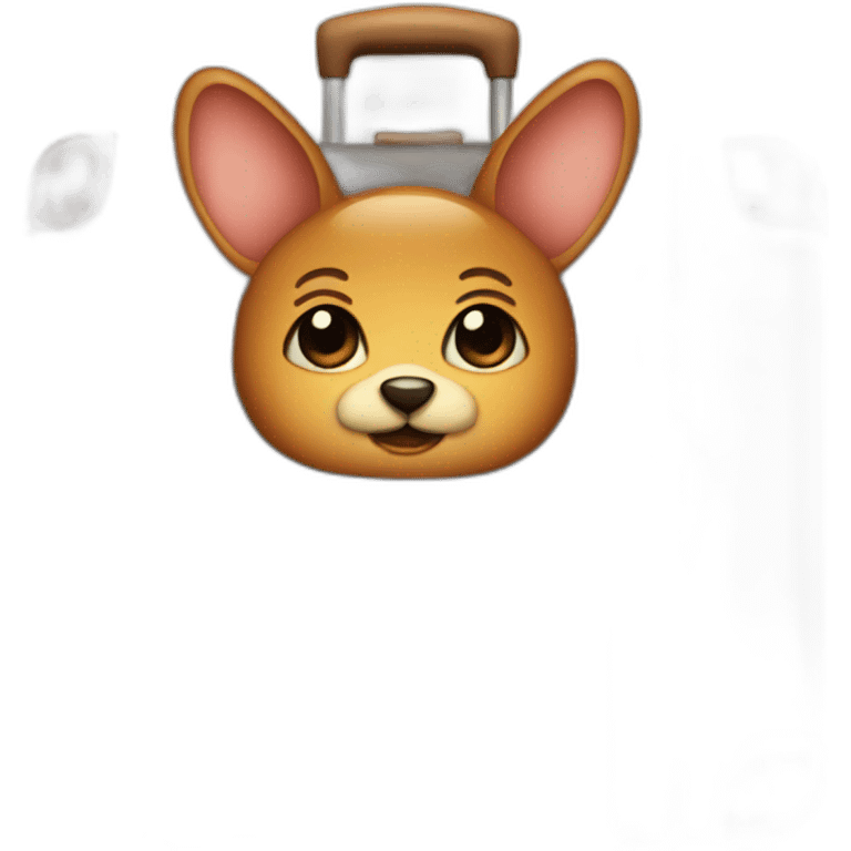 suitcase with ears emoji