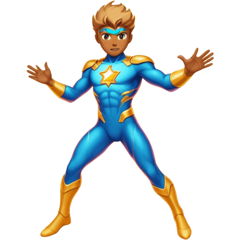 A cosmic-powered hero who moves at the speed of light and can manipulate neon energy to create illusions. emoji