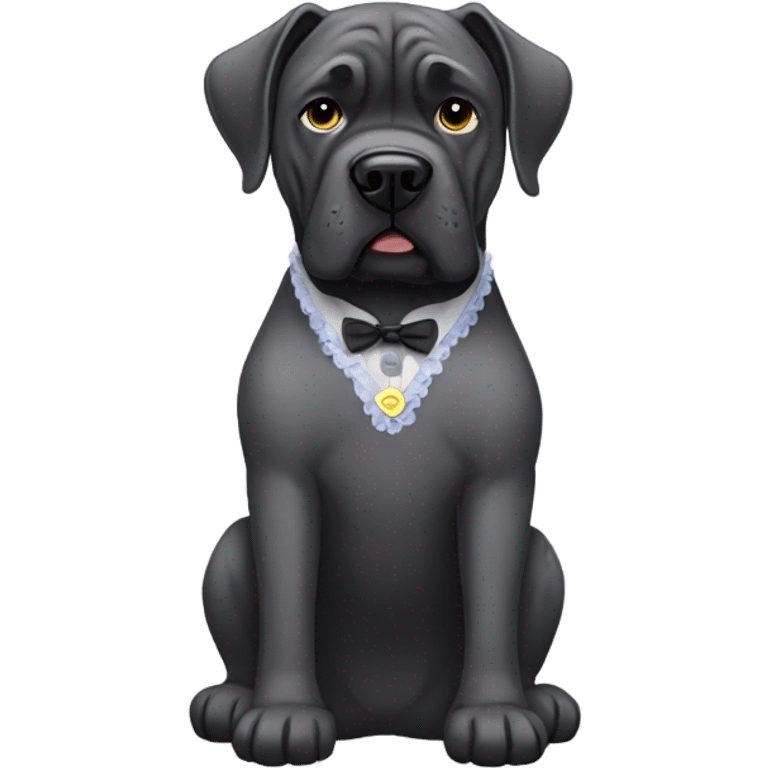 Cane corso with a dress  emoji