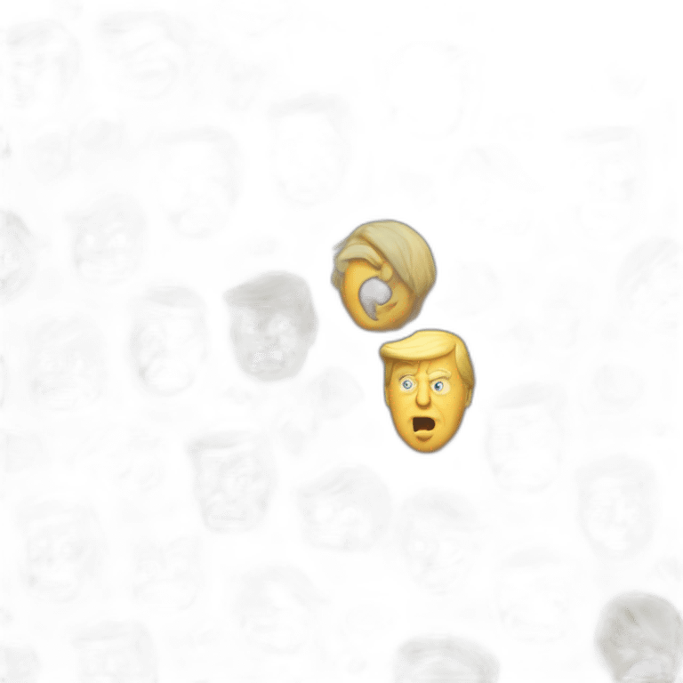 Donald trump qui boit un coup emoji