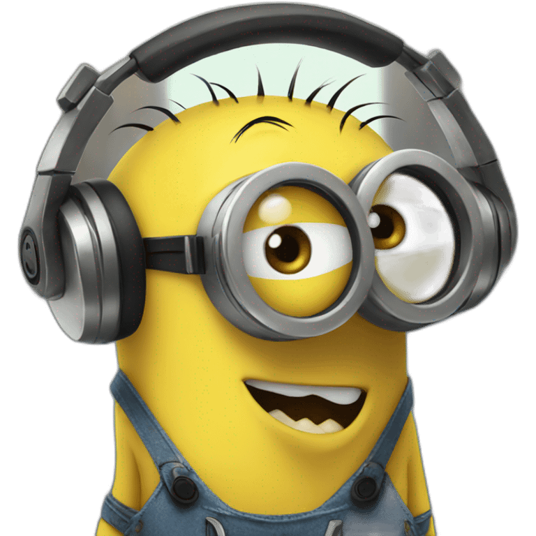 minions with headphones emoji