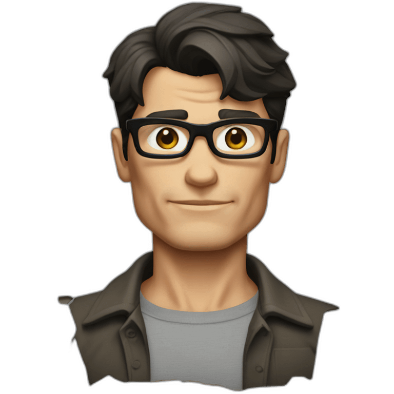 Clark Kent ripped emoji