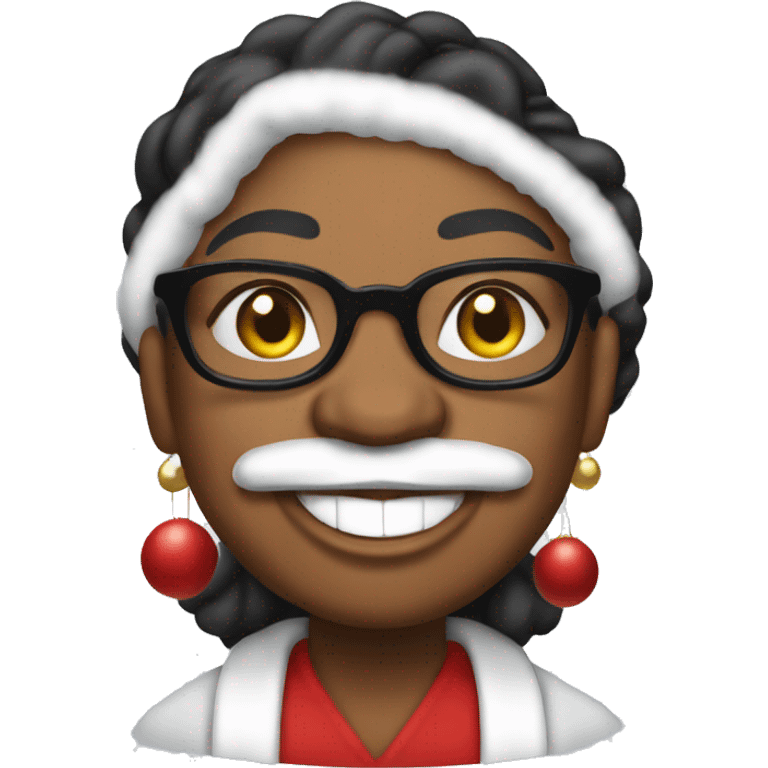 Oprah Winfrey as santa claus emoji