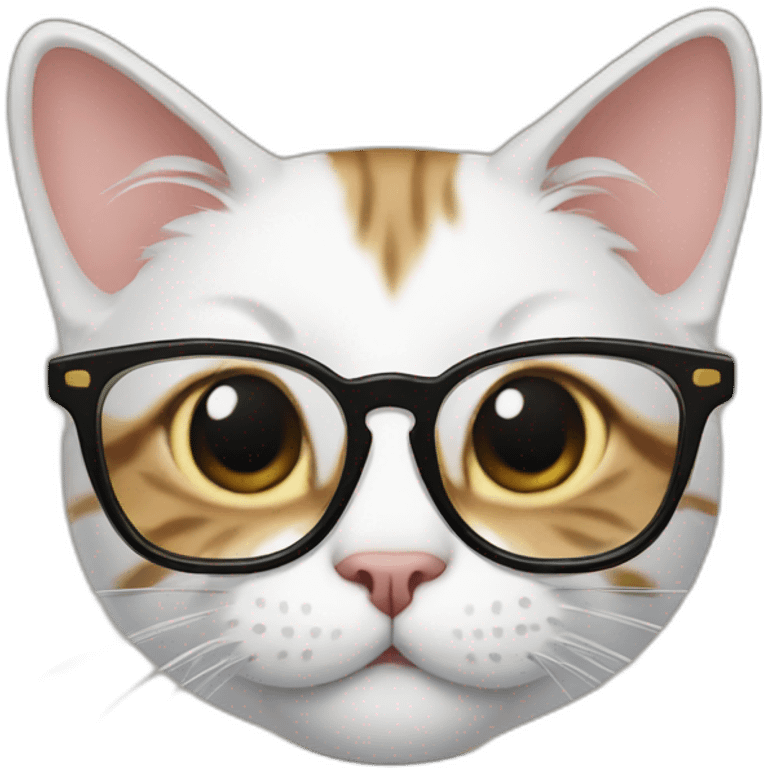 Cat with glasses emoji