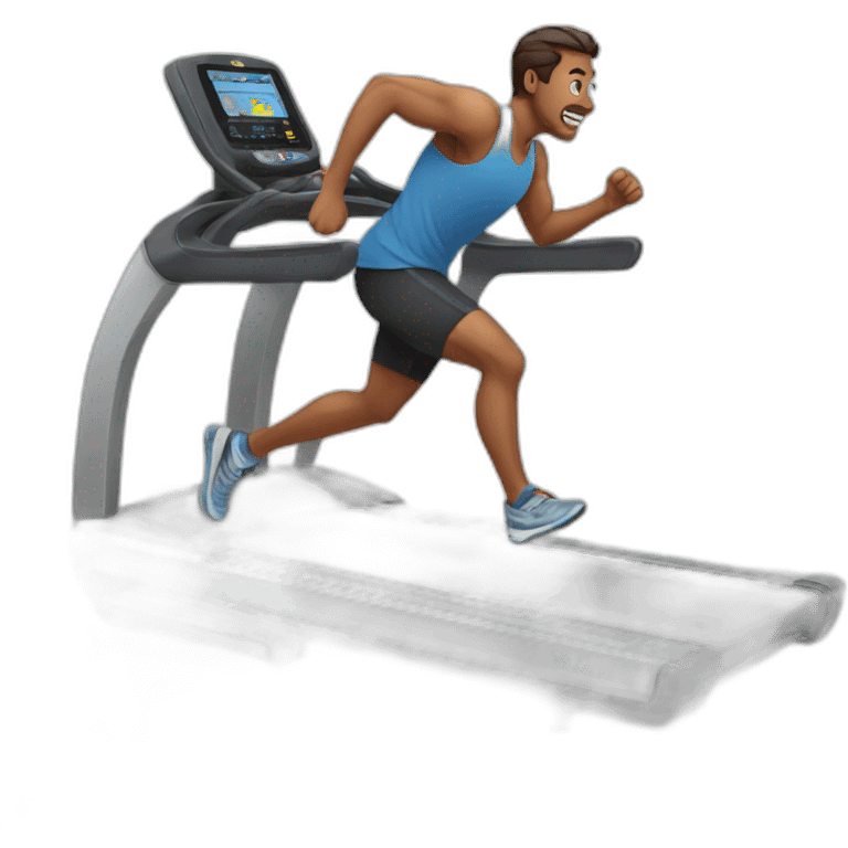 man running on treadmill emoji