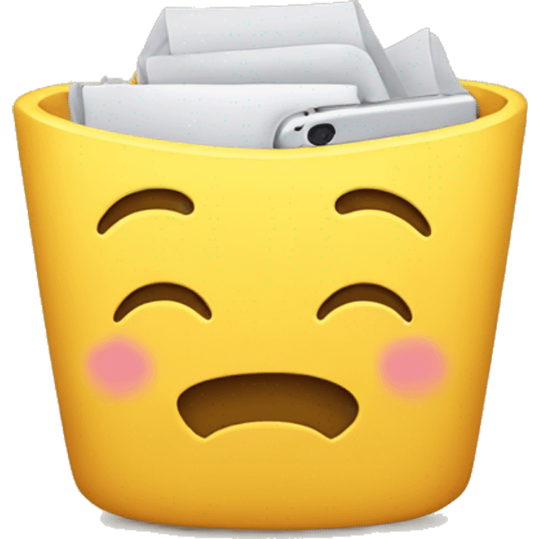 Cute yellow iPhone emoji emoji