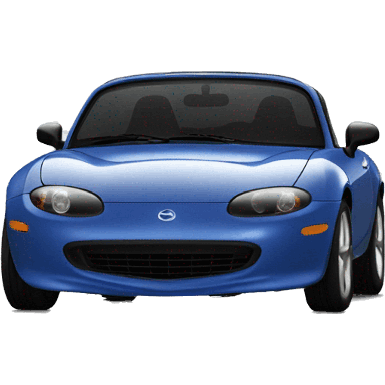 Mazda miata xs straight looking the camer emoji