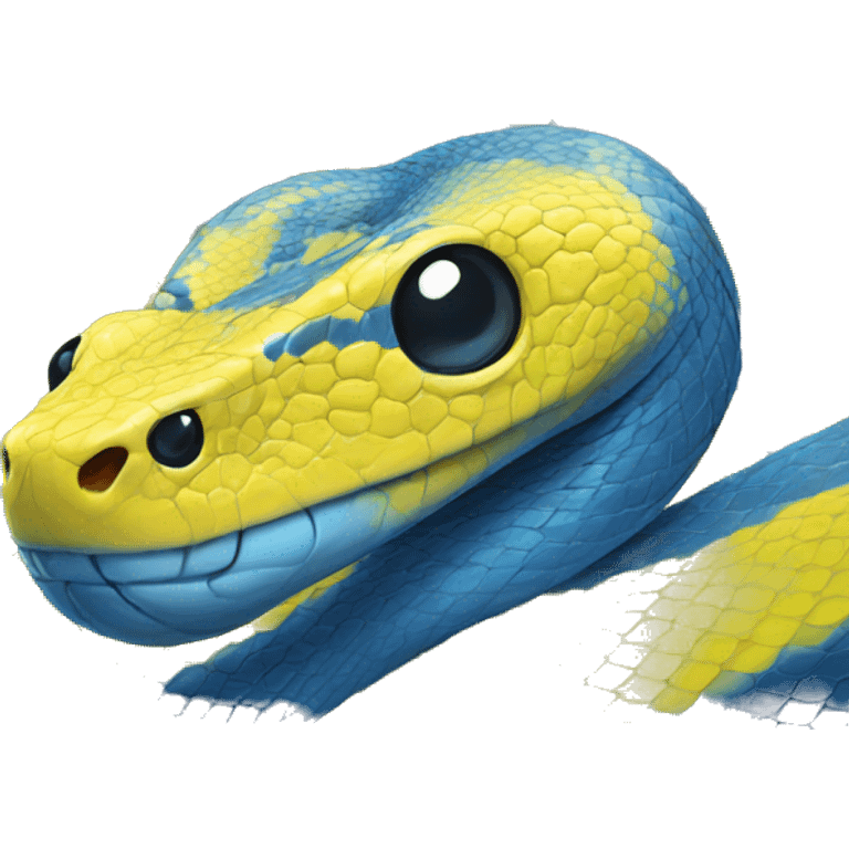 python simple yellow blue emoji