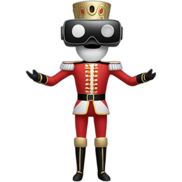 nutcracker in vr headset full body emoji