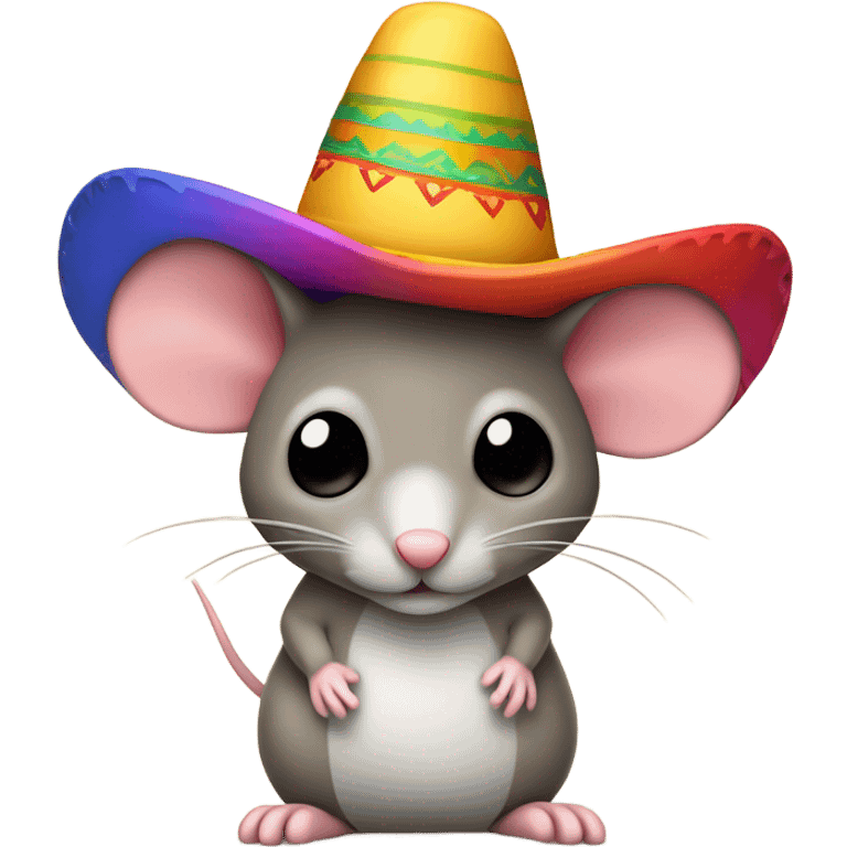 Mouse with sombrero  emoji