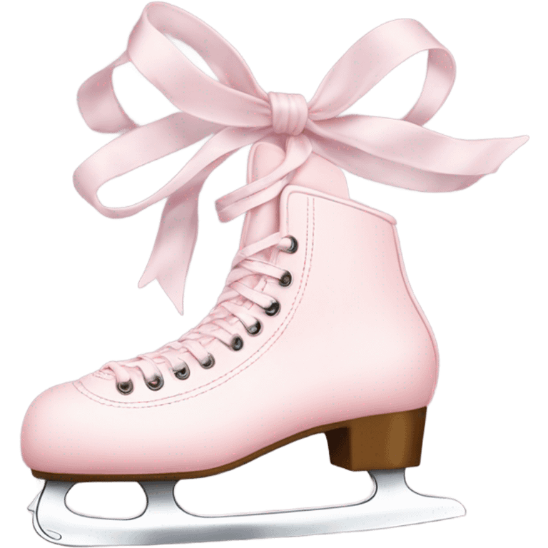 aesthetic pastel pink ice skates emoji