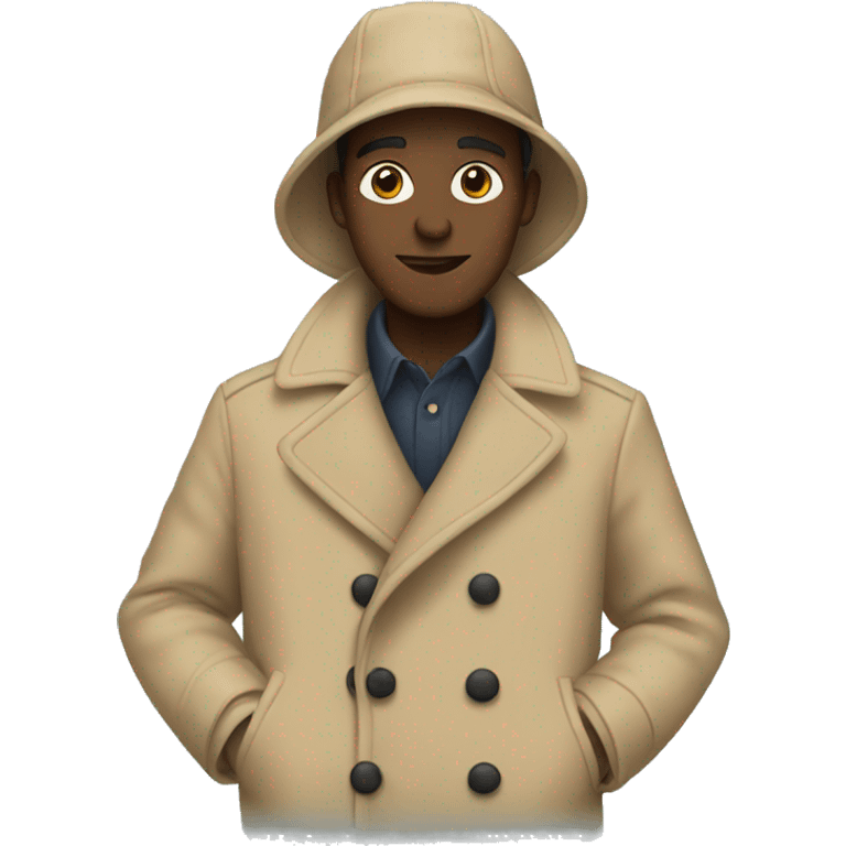 beige coat emoji