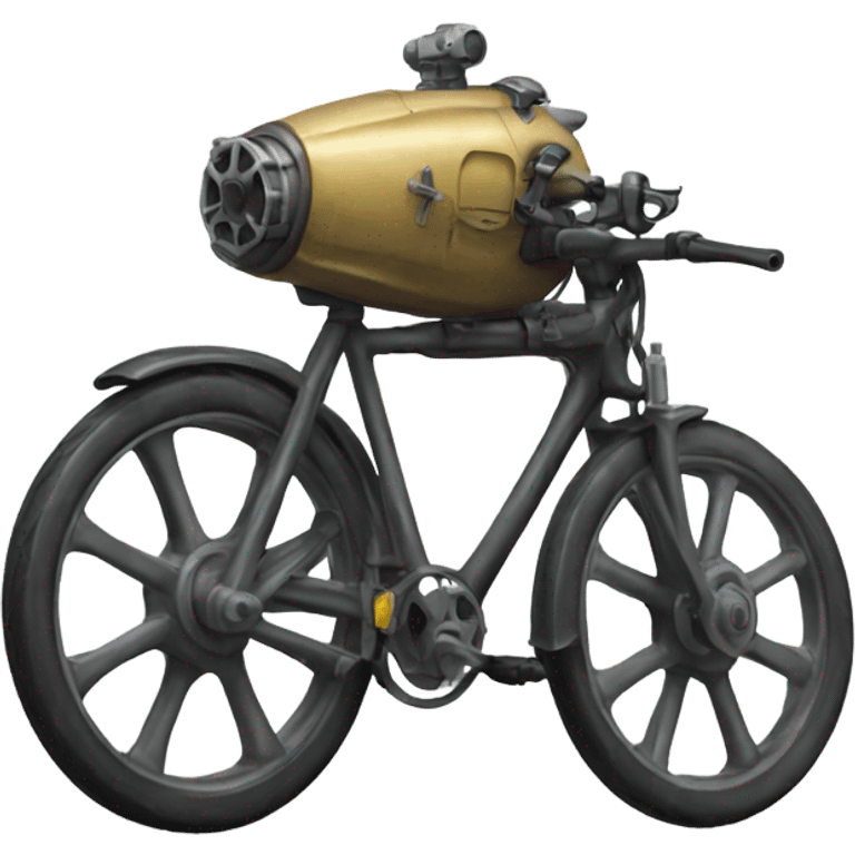 bike with a mounted turret emoji