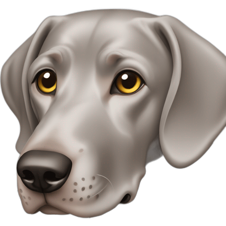 shorthair weimaraner profile emoji