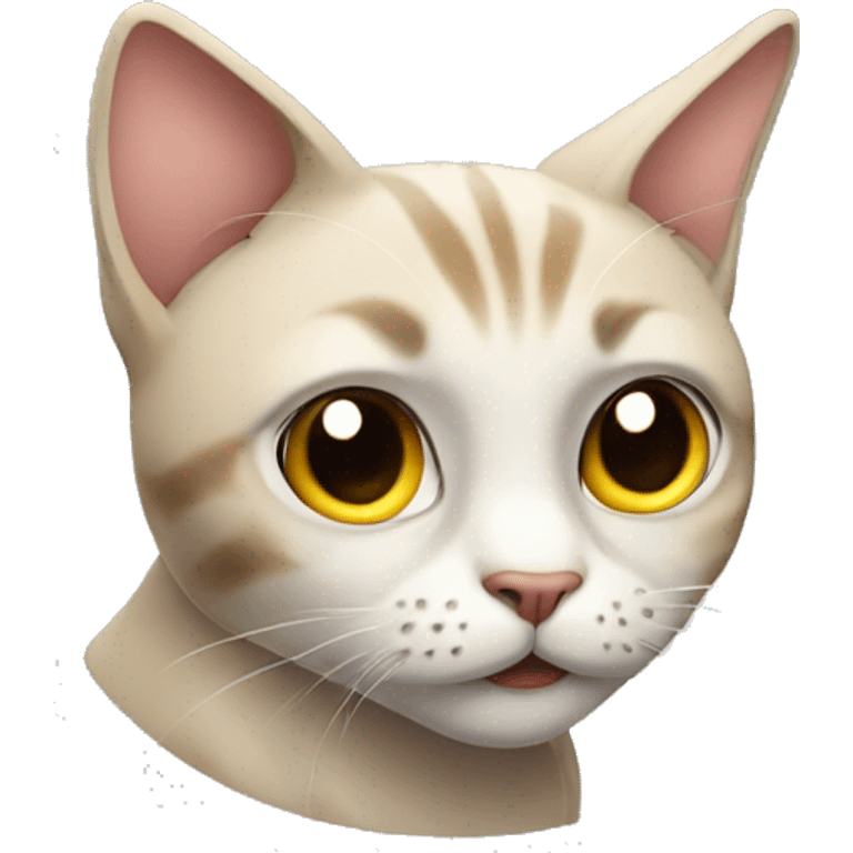 Suspicious cat emoji