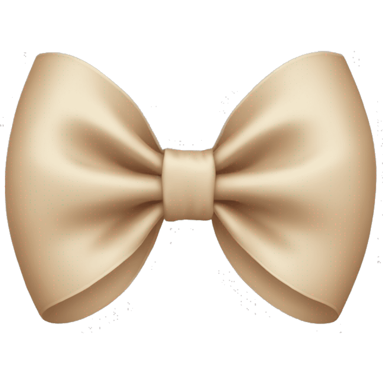 beige bow emoji