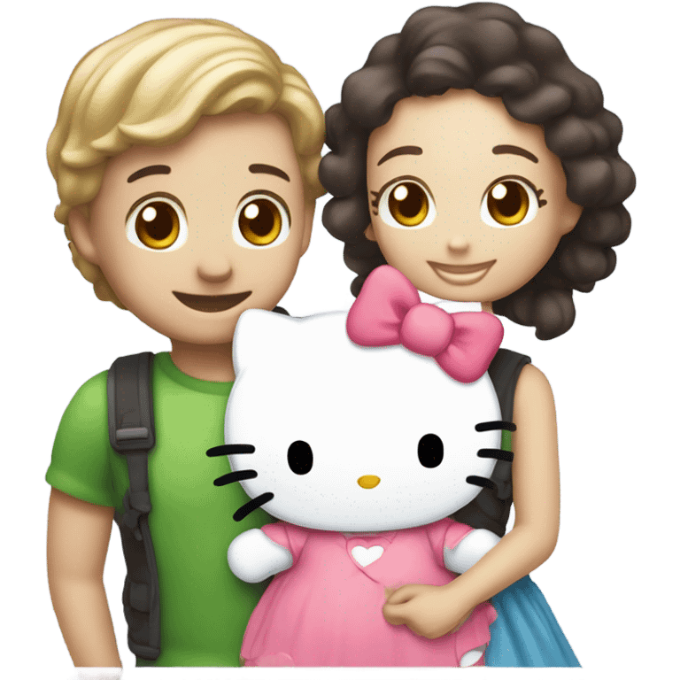 hello kitty and bf emoji