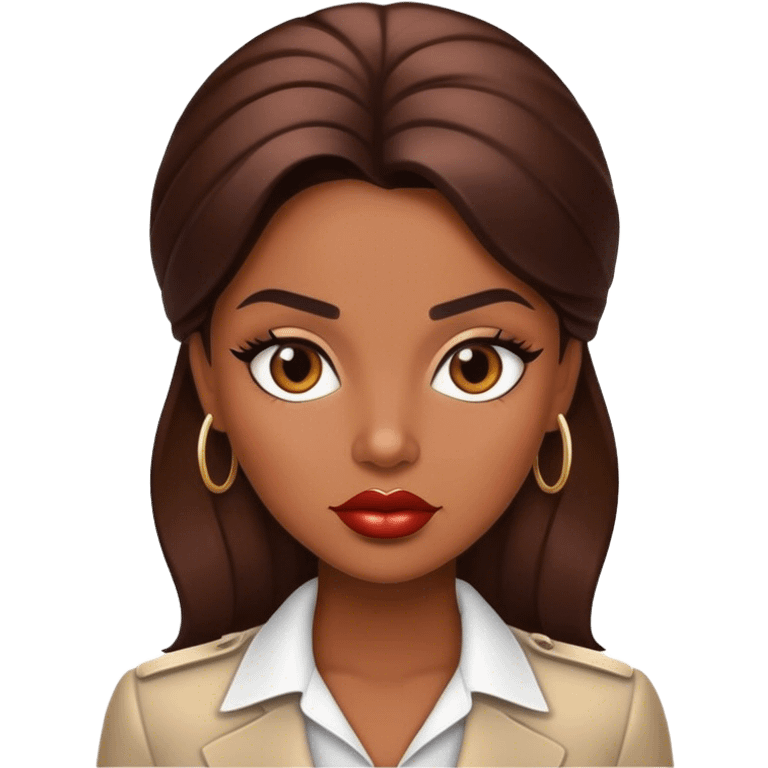 Girl boss neni glossy lips  emoji