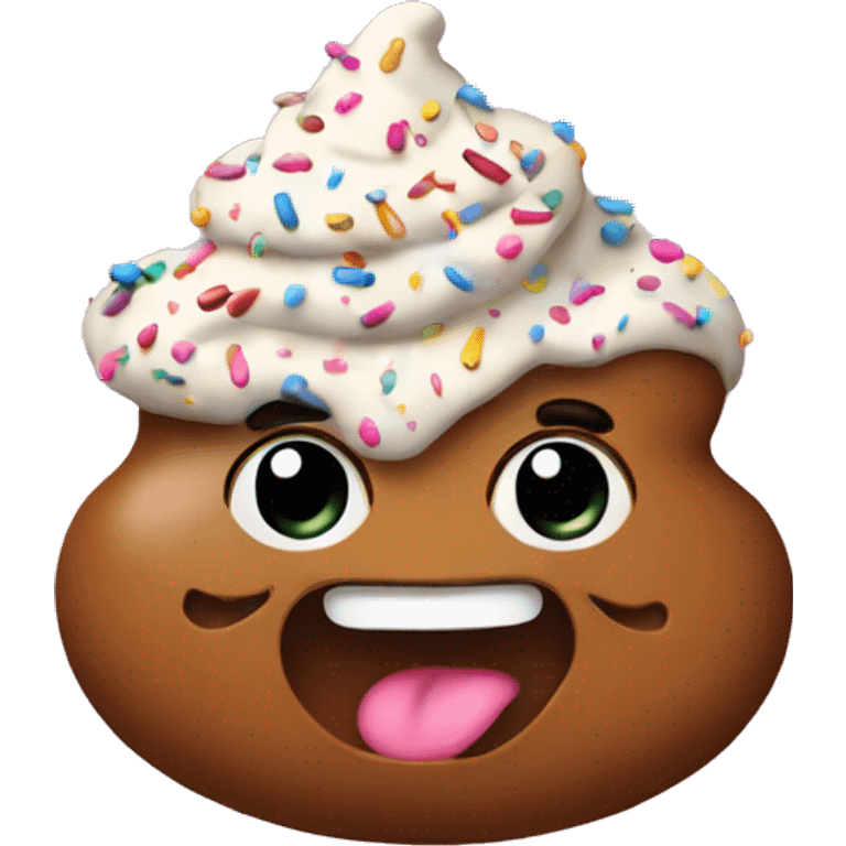 poo with sprinkles emoji