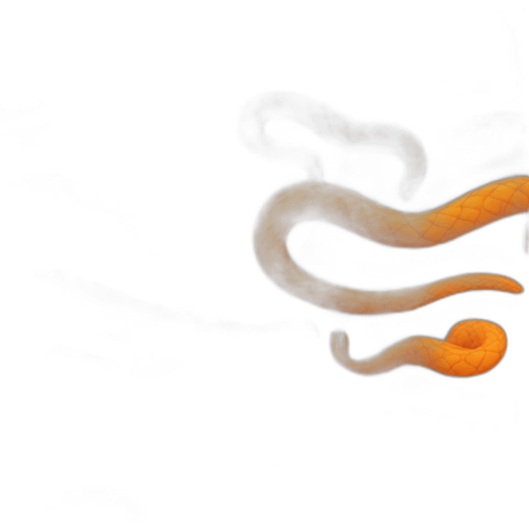 Serpent orange emoji