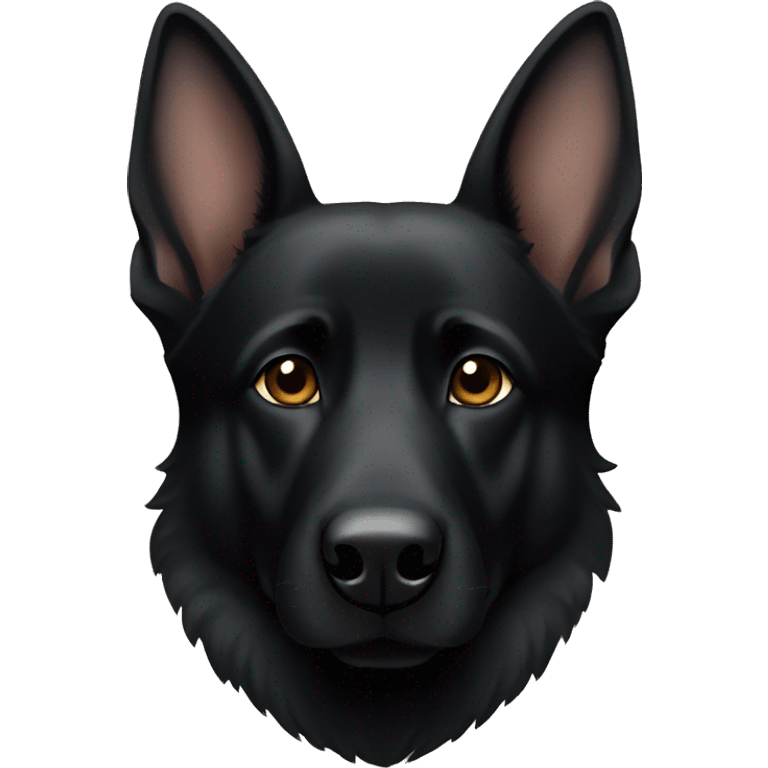 Black German shepherd security  emoji