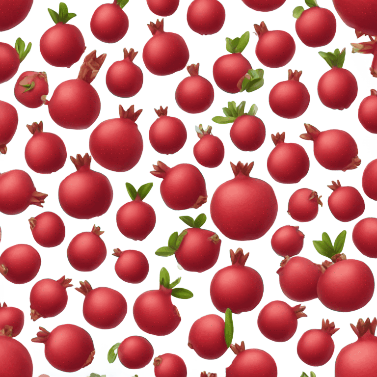 red pomegranate emoji