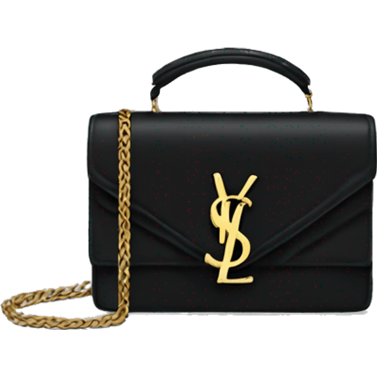 Black ysl bag emoji