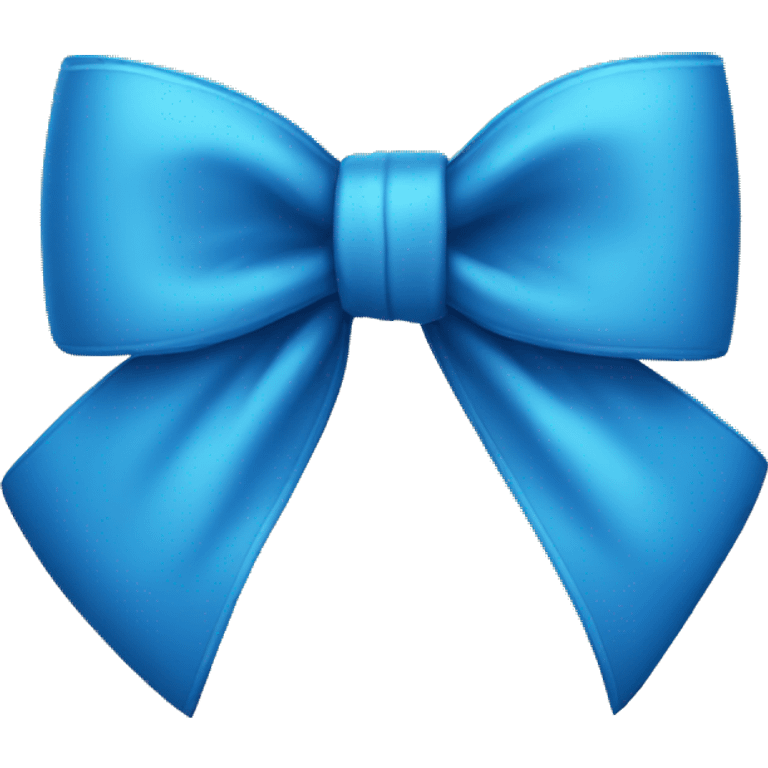 Blue bow emoji