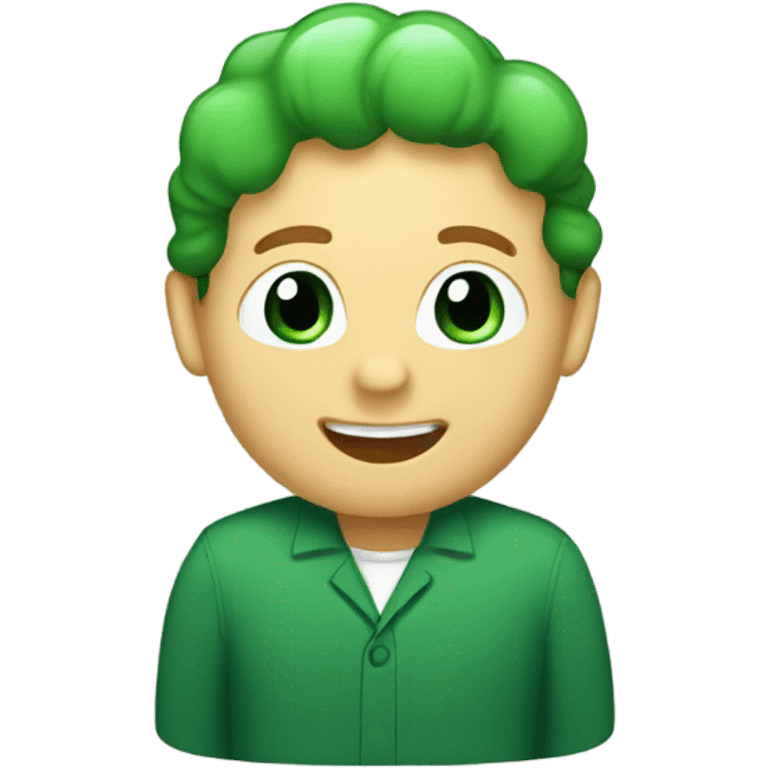 Create an emoji of a green scalloped badge  emoji