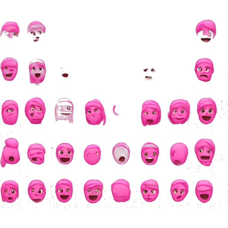 Pink emojis  emoji